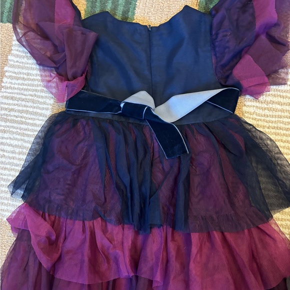 Mini Boden Purple and Black Starry Dress - Picture 7 of 7